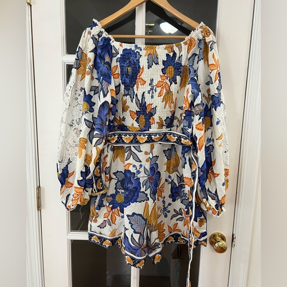 Farm Rio Off-White Summer Flowers - Size XL - NWT - Picture 11 of 14